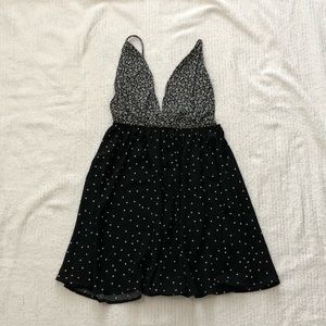 Rise of Dawn | Black & White Skater Dress